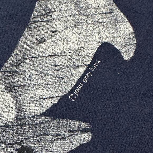 VTG Shirt Mens XXL Blue Dolphin's Moon Single Stitch USA Fruit of the Loom 90s - Picture 3 of 10